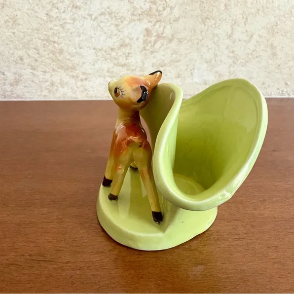 Vintage Bambi Figurine Planter - Picture 4 of 9